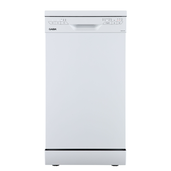 Gaba GMDW-45W fehér, programok száma: 5, szabadonálló, 10 terítékes mosogatógép