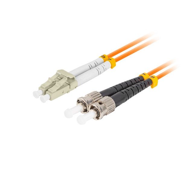 Lanberg FO-STLU-MD21-0150-OG Multimódusú OM2 duplex optikai patch kábel 2xST/UPC csatlakozóval 15m