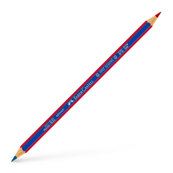 Faber-Castell Janus hatszögletű vékony piros/kék postairón
