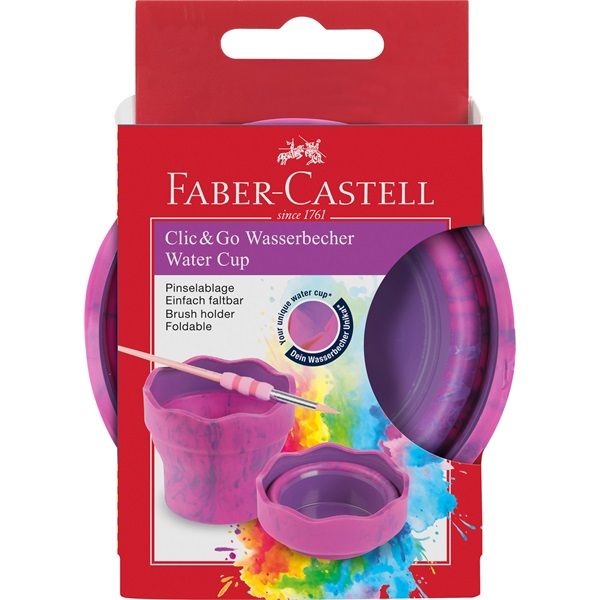 Faber-Castell Clic&amp;Go márvány rózsaszín ecsettál
