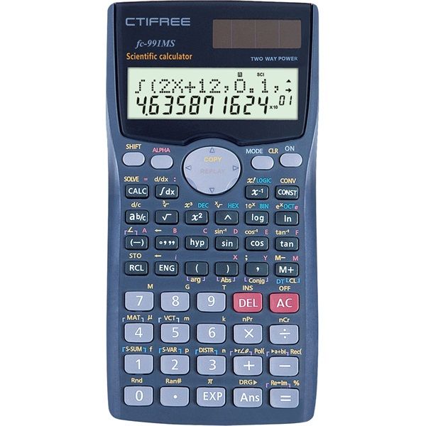 CTIFREE FC-991 MS tudományos számológép, 80x155mm, dual power, 2 év garancia