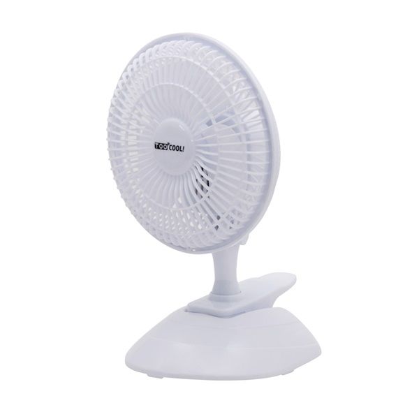 TOO FAND-15-100-W-2IN1 fehér, 15 cm, sebességfokozat száma:2, 13 W, csipetős asztali ventilátor