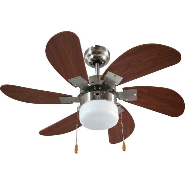 TOO FANC-76-300-WOOD mennyezeti ventilátor LED világítással 76cm