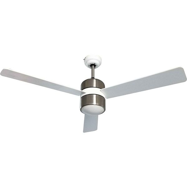 TOO FANC-120-333-W fali kapcsolós mennyezeti ventilátor LED világítással, 120 cm