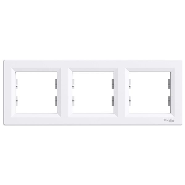 Schneider EPH5800321 ASFORA Vízszintes, fehér 3-as keret