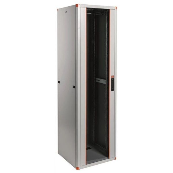 Legrand EVO26U6080 19" 26U 600x800x1285 biztonsági üvegajtós hálózati állószekrény komplett Evoline