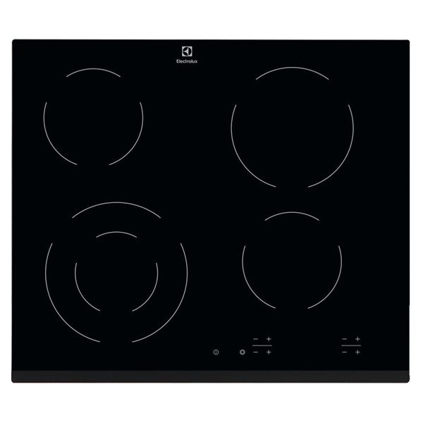 Electrolux EHF6241FOK fekete, beépíthető, elektromos üvegkerámia, főzőzóna: 4, beépíthető méret: 56cm, főzőlap
