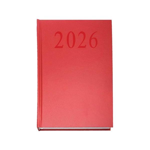 2026 A5 napi beosztású bordó határidőnapló