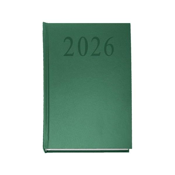 2026 A5 napi beosztású zöld határidőnapló