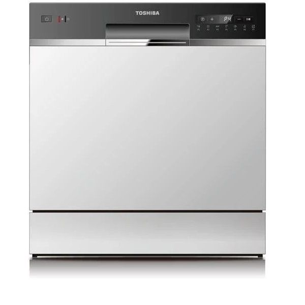 Toshiba DW-08T2EE(W) fehér, programok száma: 8, asztali, 8 terítékes mosogatógép 