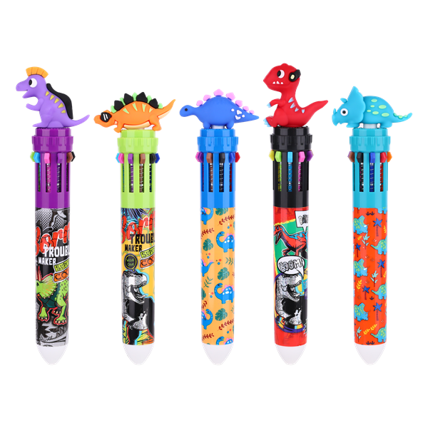 Nebulo Baby dino 10 színű golyóstoll