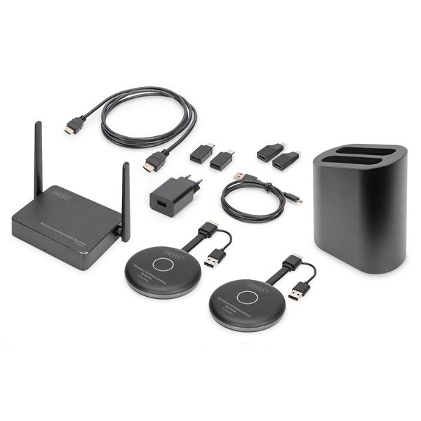 DIGITUS DS-55317 Click &amp; Present PRO vezeték nélkül együttműködő prezentációs rendszer
