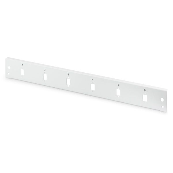 DIGITUS DN-96208-QL 1U 6x LC DX  6x SC SX szürke optikai patch panel előlap