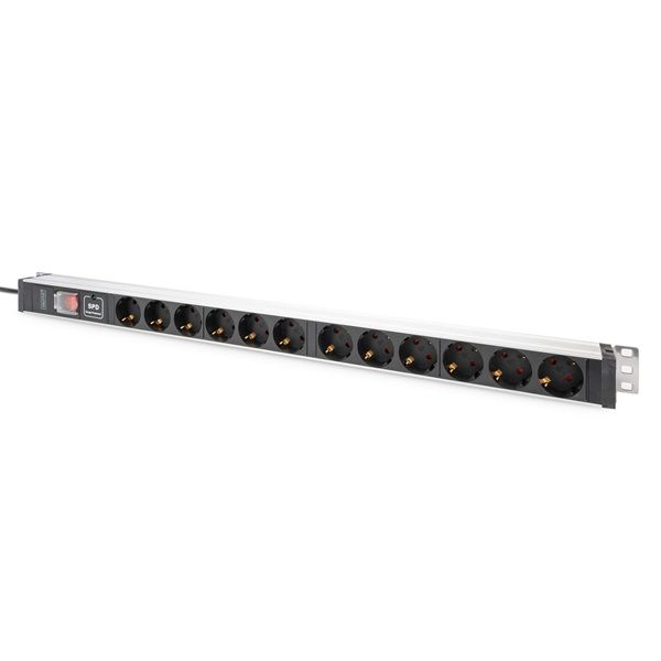 DIGITUS DN-95450 0U PDU függőleges 250V 16A 24xC13 3xC19 aljzat IEC 60309 ipari csatlakozó 3m elosztósor