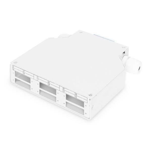 DIGITUS DN-96890 6xSC DX DIN sínes üres optikai elosztó doboz