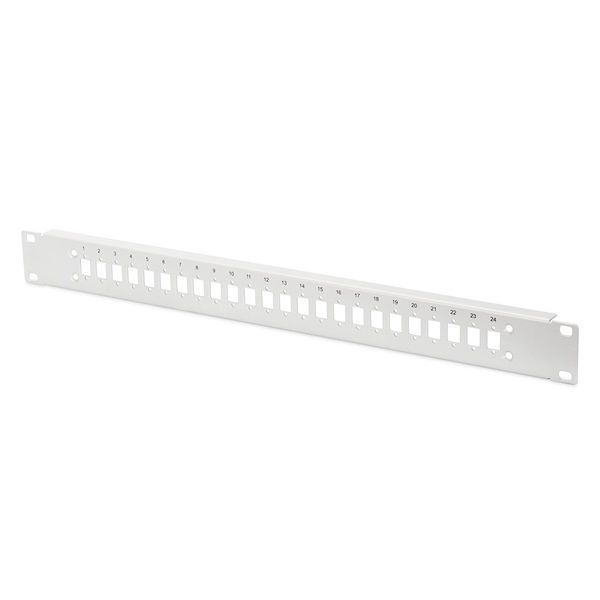 DIGITUS DN-96207-AL 1U 24x LC DX szürke optikai patch panel előlap