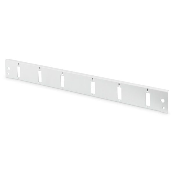 DIGITUS DN-96203-QL 1U 6x SC DX szürke optikai patch panel előlap