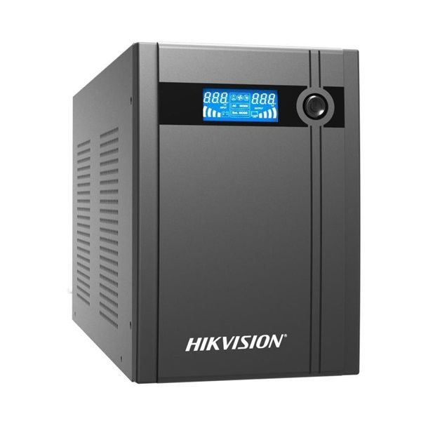 Hikvision DS-UPS3000/MA 3000 VA/1800 W, LCD kijelző, 12V/9Ah 4 db akkumulátor, 4db Schuko(DIN) Szünetmentes tápegység