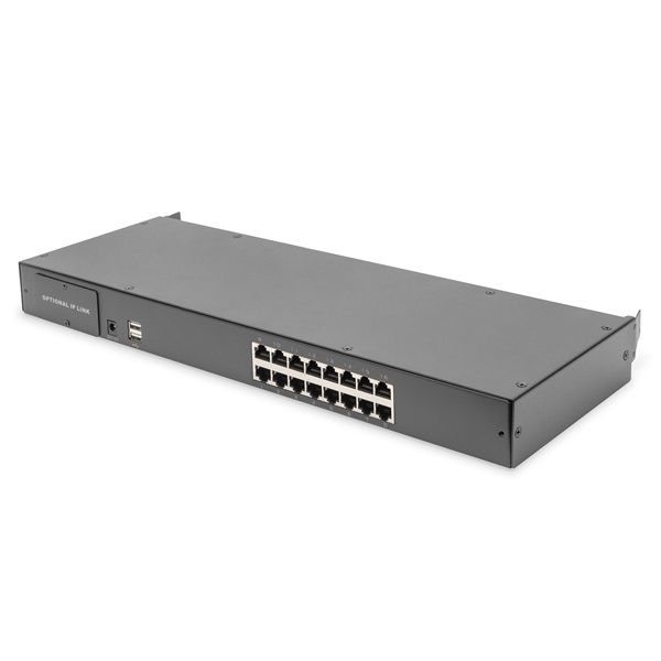 DIGITUS DS-72217 16 portos PS/2 USB Cat.5e VGA KVM switch