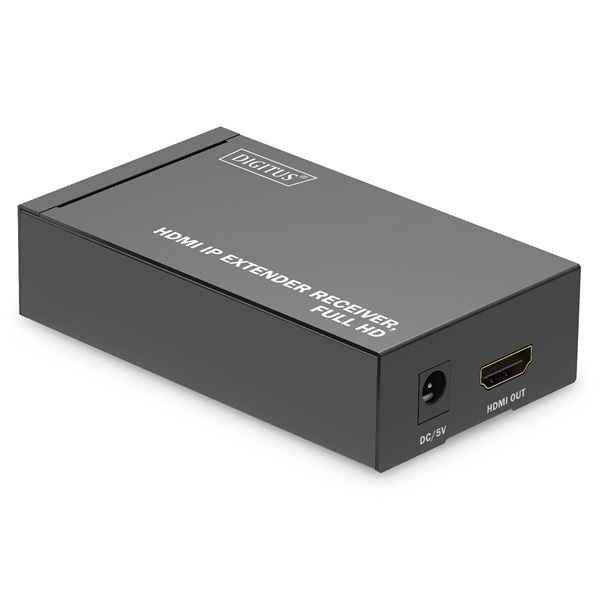 DIGITUS DS-55518 HDMI IP Full HD 60Hz Cat.6/Cat.6A/Cat.7/Cat.8 120m extender bővítő vevőegység