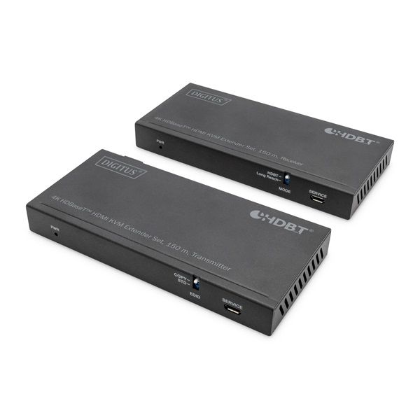 DIGITUS DS-55526 HDBaseT HDMI KVM 4K 60Hz Cat.6A/Cat.7/Cat.8 150m extender szett