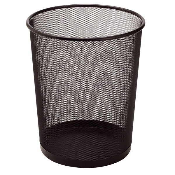 Sakota 21 L fekete fémhálós papírkosár