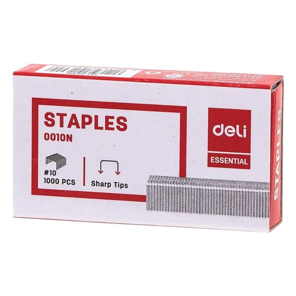 Deli Essential No.10 hegyes 1000db tűzőkapocs