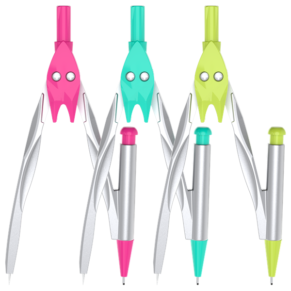 Deli Orbit 0,5mm nyomósirónos színes körző