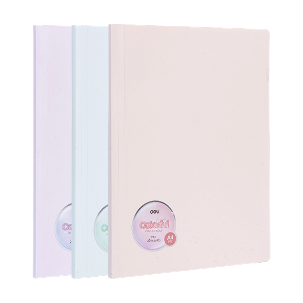 Deli Colorful A4 60 zsebes vegyes színű bemutatómappa