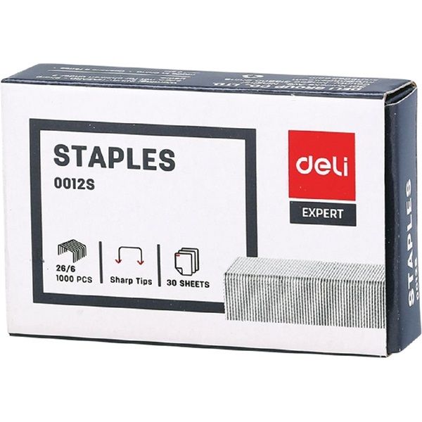 Deli Expert 26/6 hegyes 1000db tűzőkapocs