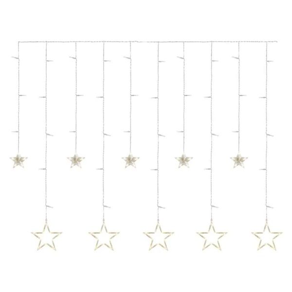 Emos DCGW12 185x105 cm beltéri meleg fehér csillagok LED karácsonyi fényfüggöny