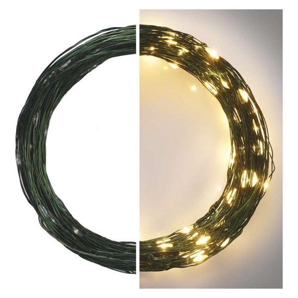 Emos D3AW05 LED 15m/150LED/kül-beltéri/időzítős/meleg fehér nano karácsonyi LED fényfüzér
