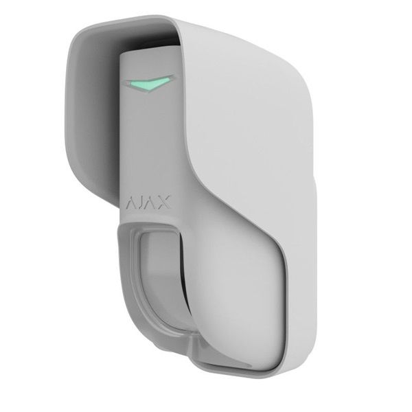 Ajax Curtain Outdoor WH vezeték nélküli kültéri fehér függönykarakterisztikájú PIR+MW mozgásérzékelő