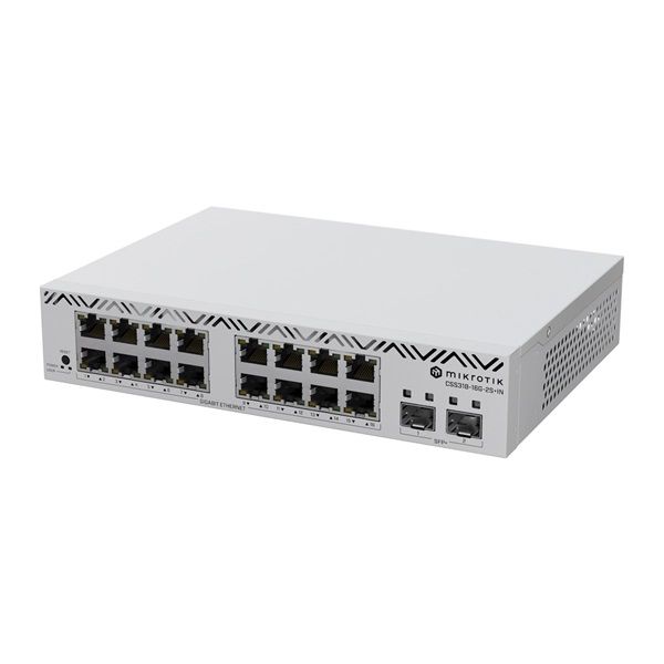 MikroTik CSS318-16G-2S+IN 16xGbE LAN 2xSFP+ port Cloud Smart Switch