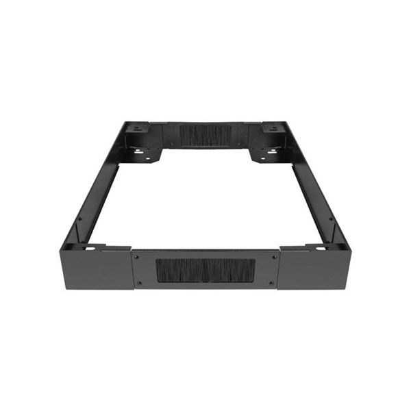 Lanberg CK01-66-B 600x600mm rackhez fekete lábazat fésűs kábelbevezetővel