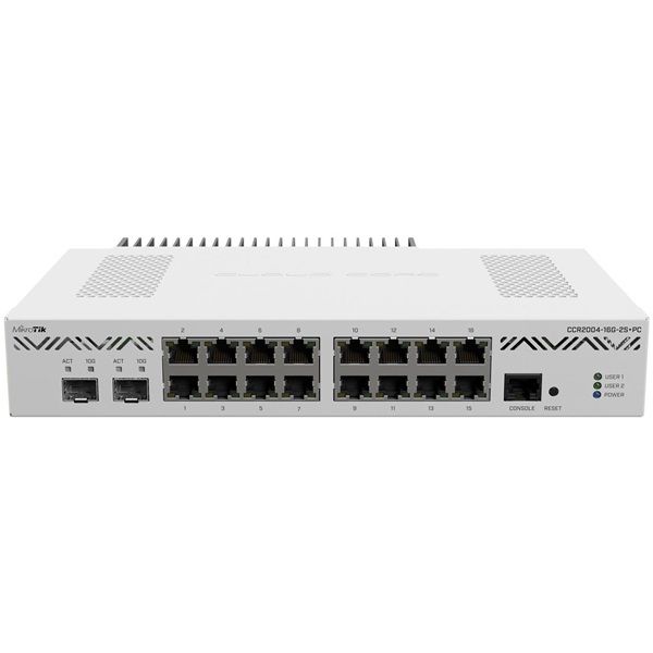 MikroTik CCR2004-16G-2S+PC 16xGbE LAN 2x SFP+ port Cloud Core router
