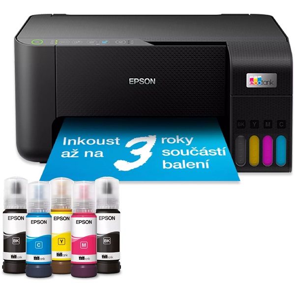 Epson EcoTank L3270 színes nyomtató MFP, WiFi/USB, 8100/6500 oldal tinta a dobozban