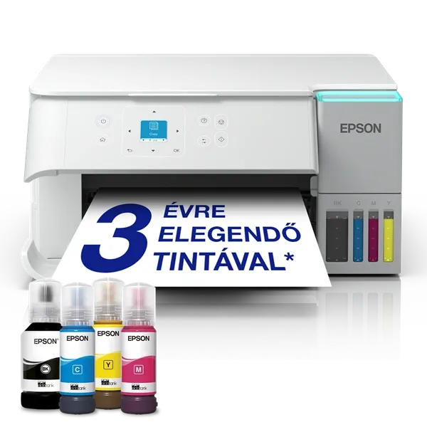 Epson EcoTank L4366 (A4, 33 lap/perc, duplex, USB/Wifi/Wifi Direct) színes tintasugaras multifunkciós nyomtató