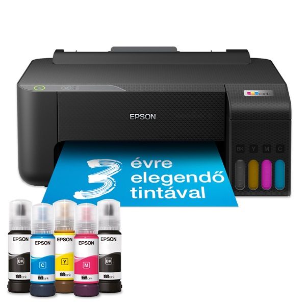 Epson EcoTank L1230 színes nyomtató USB, 8100/6500 oldal tinta a dobozban
