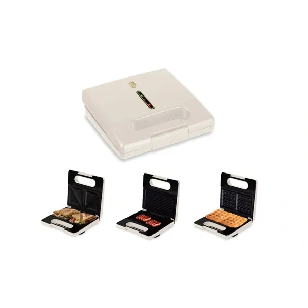 Berlinger Haus BH/9584 3in1 matt krémszínű gofri - grill - szendvicssütő