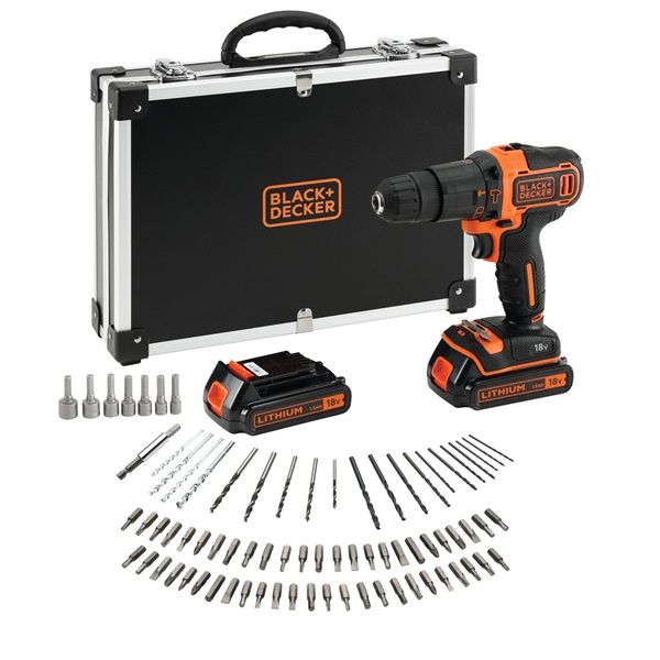 Black&amp;Decker BDCHD18BAFC 2 akkuval akkus ütvefúró-csavarozó