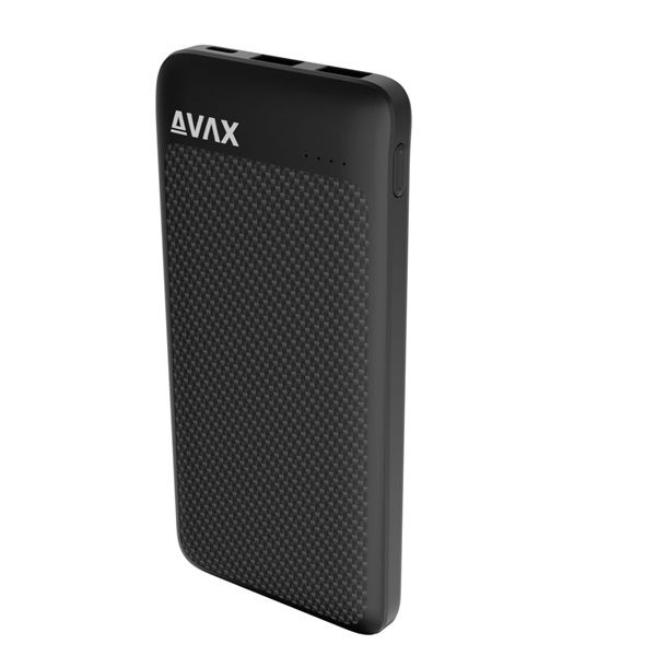 AVAX PB220 LIGHTY+ 20W 20.000mAh powerbank USB-C (PD 3.0) + 2×USB-A, fekete