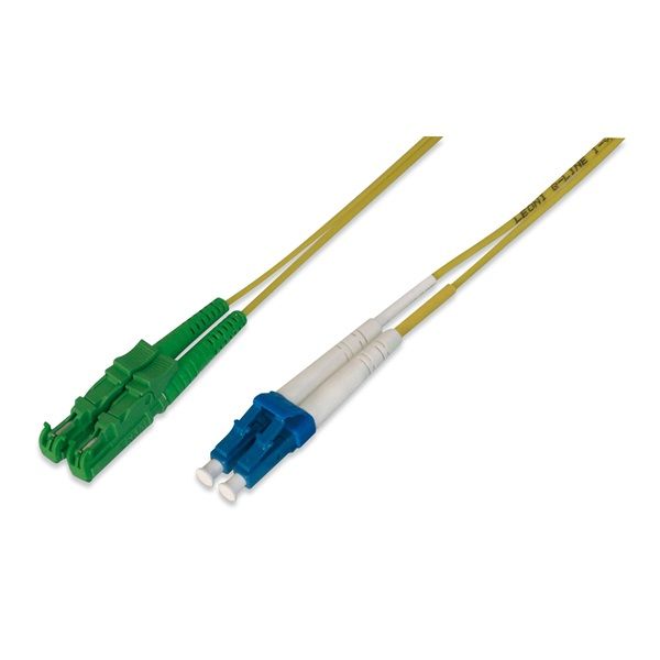 DIGITUS AL-9E2000LC-01I Duplex 2xE2000(APC) + 2xLC(UPC) monomódusú OS2 9/125 LSOH 1m optikai patch kábel