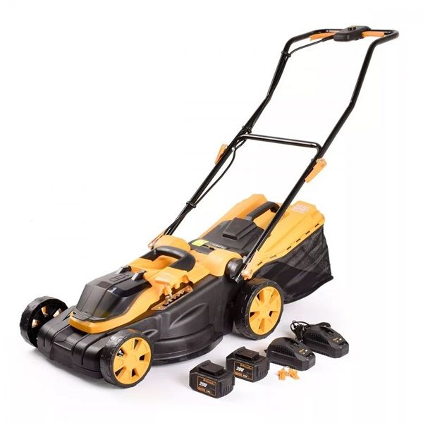 Riwall RALM 3320i SET - akkumulátoros fűnyíró 3 az 1-ben, 20 V (akkuval és töltővel)