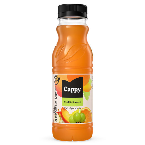 Cappy multivitamin 0,33l DRS egyutas visszaváltási díjas PET palackos gyümölcslé
