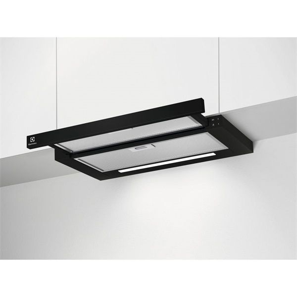 Electrolux LFP616K inox, beépíthető, kihúzható, méret:60cm, teleszkópos, zajszint: 68dB páraleszívó