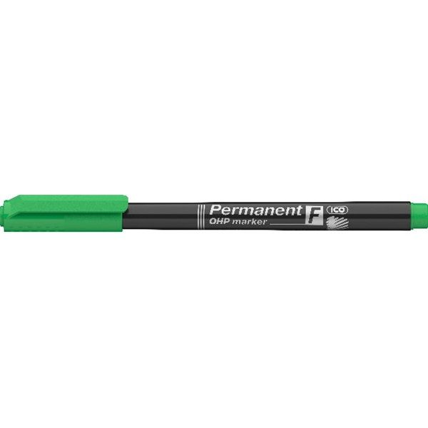 ICO OHP F 0,5mm zöld permanent marker
