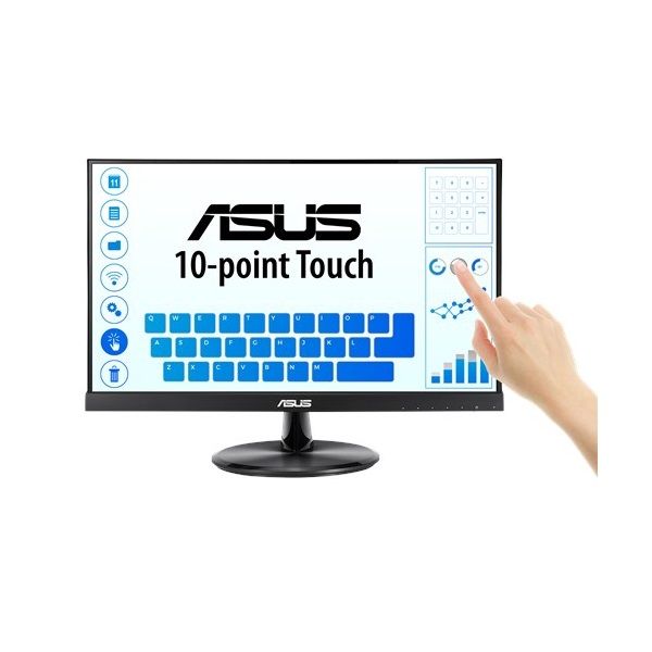 Asus 21,5" VT229H FHD IPS VGA/HDMI fekete érintőképernyős monitor