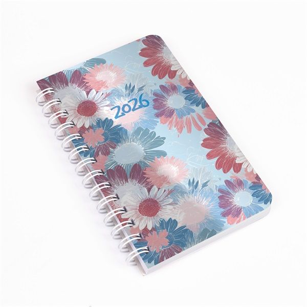 Realsystem 2026 SP3 8811-53 virágok heti beosztású spirálos mini naptár