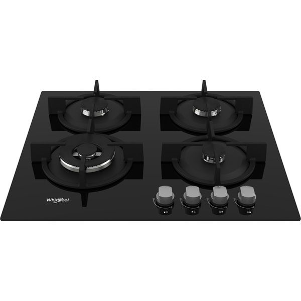 Whirlpool GOR 625/NB1 fekete, beépíthető, gáz, főzőzóna: 4, beépíthető méret: 56cm, főzőlap